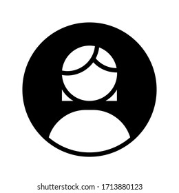 Illustration of human icon vector. User avatar symbol icon modern design color editable on white background