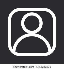 Illustration of human icon vector. User symbol icon. icon vector on white background. EPS 10