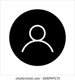 Illustration of human icon vector. User avatar symbol icon modern design color editable on white background