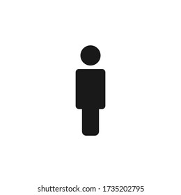 Illustration of human icon vector.Person vector icon. 