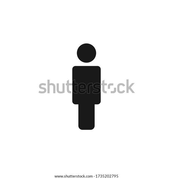 Illustration Human Icon Vectorperson Vector Icon Stock Vector (Royalty ...