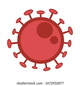 illustration human virus, bacteria or germs isolated on white background. corona virus sign on banner, Corona virus danger and public health risk disease and flu outbreak. Pandemic medical concept wit