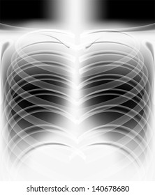 illustration of human x - ray film