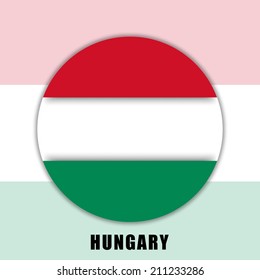  Illustration of Hungary Flag 