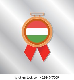 Illustration of Hungary flag Template