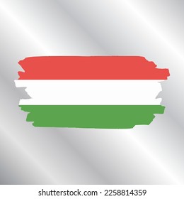 Illustration of Hungary flag Template