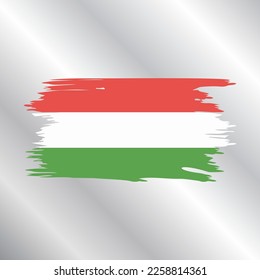 Illustration of Hungary flag Template