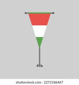 Illustration of Hungary flag Template