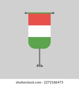 Illustration of Hungary flag Template