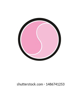 Illustration of hydrogel cosmetic eye patch. Vector version.
