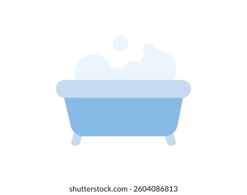 Illustration of an Hygiene Bathtub Flat Icon
