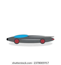illustration of a hyper speed car