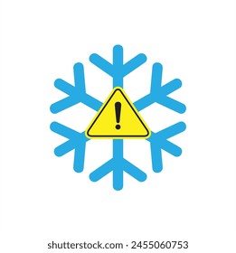 illustration of hypothermia, vector art.