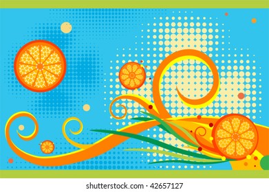 Illustration -I like orange juice