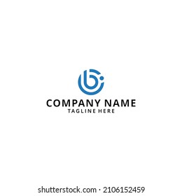 Illustration IB,BI logo design vector format