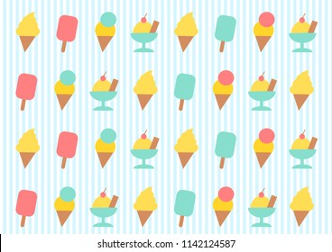 Illustration of ice cream