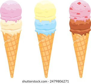 It is an illustration of ice cream
