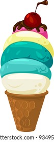 illustration ice cream