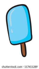 illustration of ice cream candy on a white background