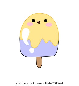 Illustration of ice cream chick
