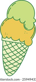 Illustration of Ice Cream Cone
