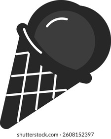 illustration of an ice cream cone