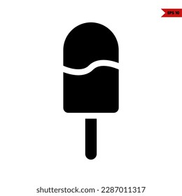 illustration of ice cream glyph icon 