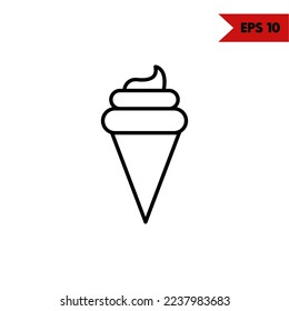 Illustration of ice cream icon