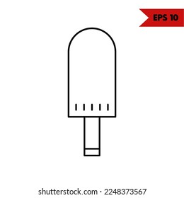 Illustration of Ice Cream Line Icon