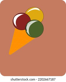illustration of ice cream logo