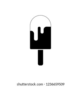 Illustration of ice cream on white background