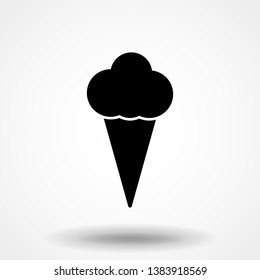 Illustration of ice cream on white background