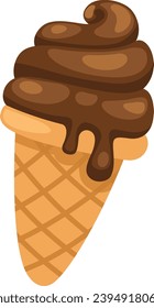illustration of ice cream white on background vector