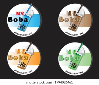Illustration of Ice Drink's Logo vector