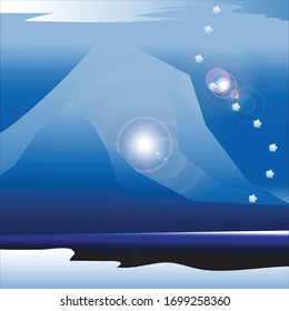 Illustration of the Iceberg Background