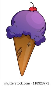 illustration of an Icecream on a white background