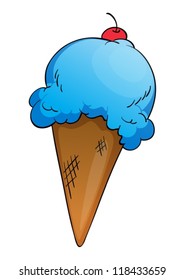 illustration of an Ice-cream on a white background