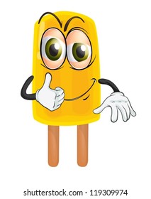illustration of icecream on a white background