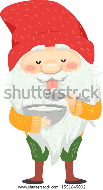 Illustration Icelandic Yule Lad Long White Stock Vector (Royalty Free ...