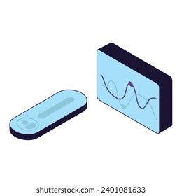 illustration of a icon  3d graph 