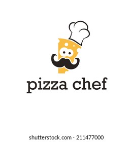 Illustration icon abstract chef in hat