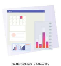 illustration of a icon accounting