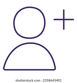 ilustración de un usuario de adición de icono 