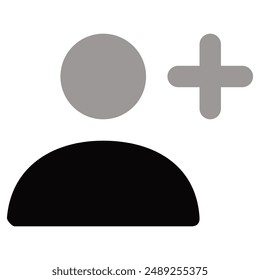 illustration of a icon add user