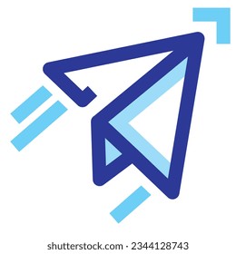 ilustración de un avión de icono 