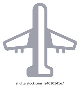 illustration of a icon airplane 