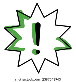 Illustration einer Symbolwarnung