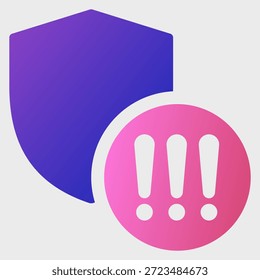 Ilustración de un icono de alerta alta