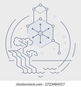 illustration of a icon app type advanced
