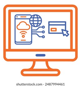ilustración de una aplicación de iconos